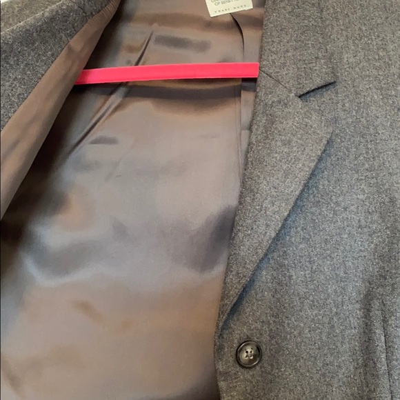 Blazer gray 42 medium wool Italy Benetton jacket - Picture 5 of 6